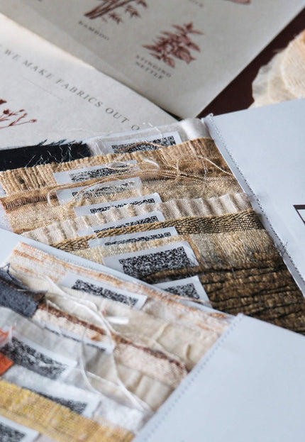 Fabric Swatch Set: Handwoven & Sustainable Natural Fiber Samples