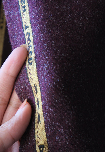 Harris-Style Wool Tweed Fabric, 58" Wide, 420 GSM