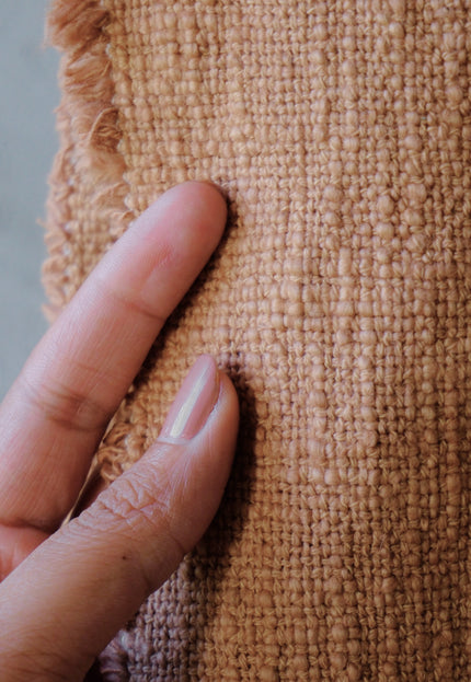 Handwoven Wool–Cotton Blend Slub Fabric | 270 GSM | 52” Wide