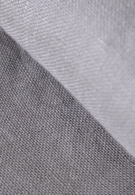 Hemp Sheer Gauze Fabric, White & Natural Gray, 54" Wide, 80 GSM