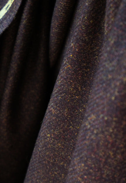 Harris-Style Tweed Wool Fabric, 58" Wide, 420 GSM