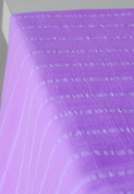 Double-Cloth Seersucker Pure Cotton Fabric, 58" Wide, 122 GSM