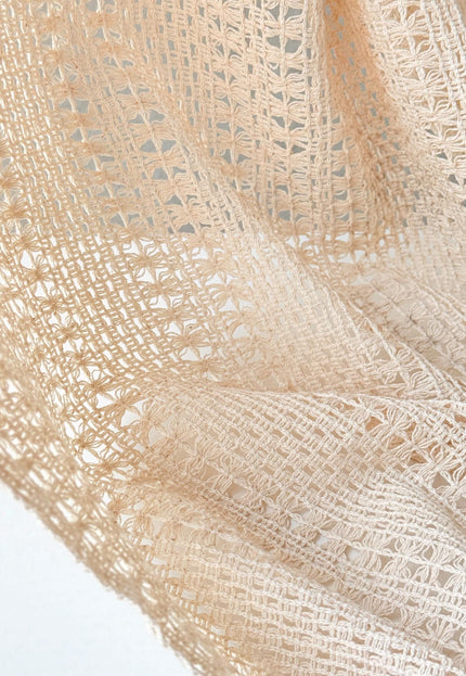 Crocheted Cotton Lace Fabric, 40" Wide, 170 GSM