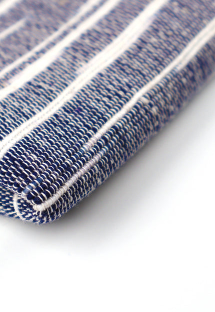 Indigo Handwoven Kasuri Fabric, 45" Wide, 300 GSM