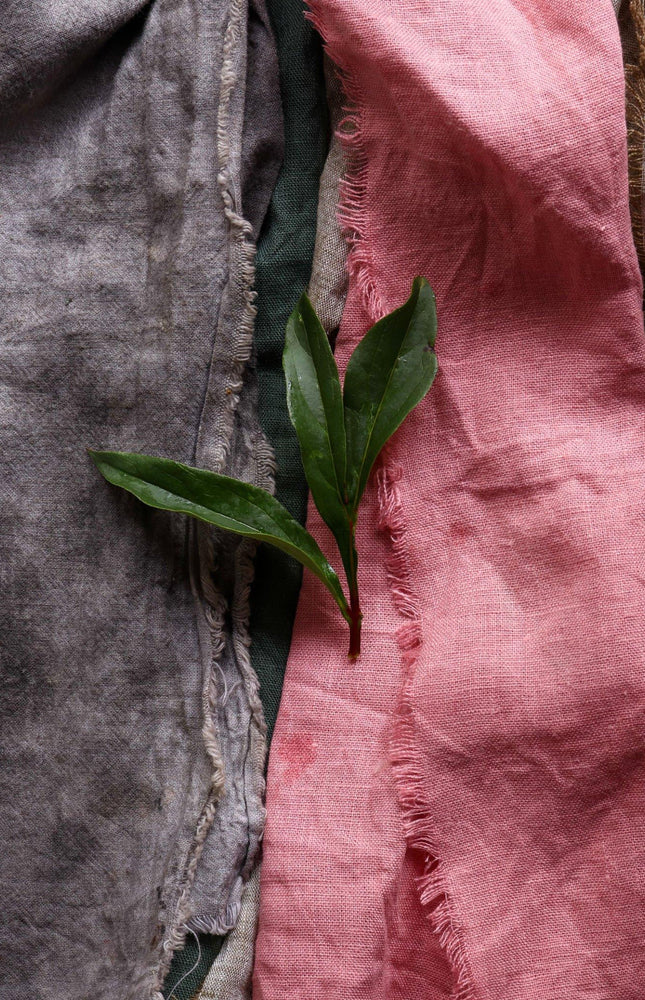 Naturally Dyed Hemp Fabric by the yard, 58 inches wide, 183 GSM