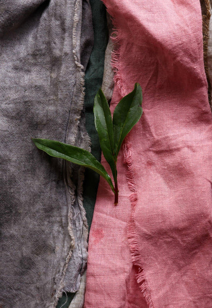 Naturally Dyed Hemp Fabric by the yard, 58 inches wide, 183 GSM