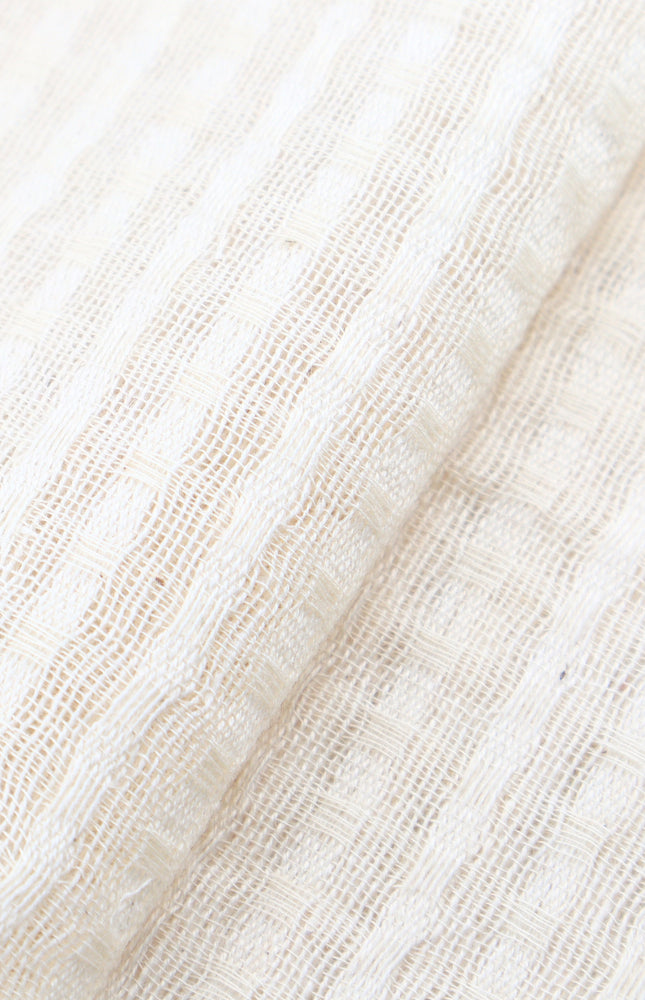 Bengal Handwoven Cotton Seersucker-Inspired Fabric, 45" Wide, 92 GSM