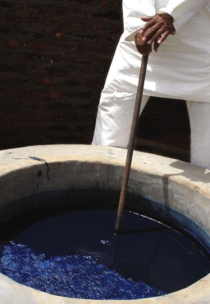 Pure Indigo Linen Fabric: 170 GSM, 45" Wide - By The Yard