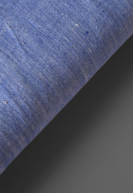 Handwoven Indigo Chambray Fabric | 45 inches wide | 130 GSM