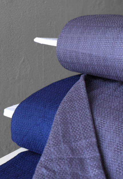 Naturally Dyed Organic Cotton Dobby Fabric, Dotted Textured Weave, 300 GSM, 45” Wide