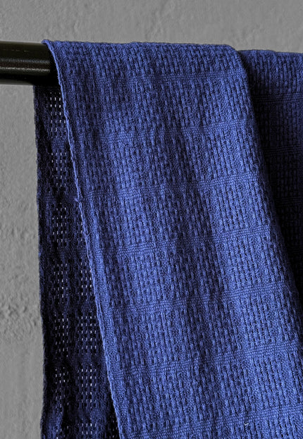 Naturally Dyed Organic Cotton Dobby Fabric, Dotted Textured Weave, 300 GSM, 45” Wide