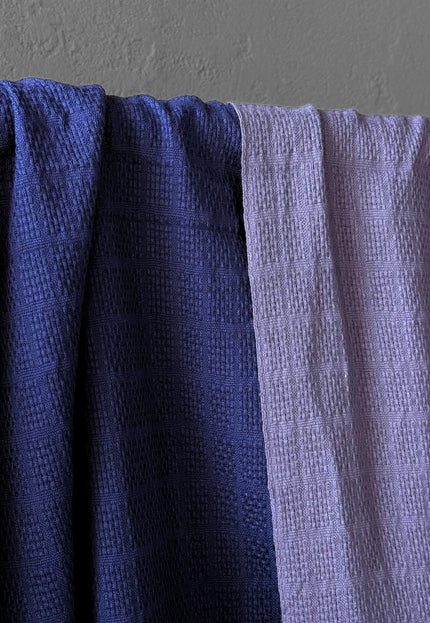 Naturally Dyed Organic Cotton Dobby Fabric, Dotted Textured Weave, 300 GSM, 45” Wide