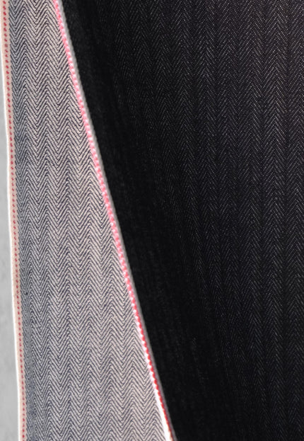 Raw Indigo Herringbone Selvedge Denim Fabric | 33″ Wide | 396 GSM