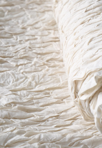 Textured Tufted Cotton Fabric, Manually Stitched | 18" Wide | 200 GSM
