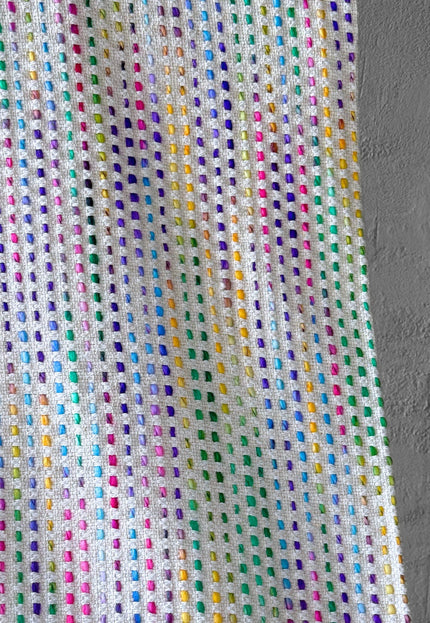 Rainbow Cotton-Wool Jacquard Fabric, 40" Wide, 630 GSM