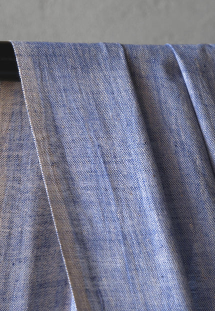 Handwoven Indigo Chambray Fabric | 45 inches wide | 130 GSM