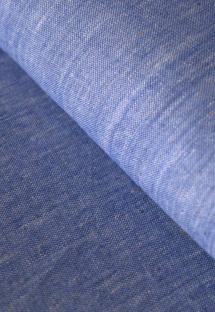 Handwoven Indigo Chambray Fabric | 45 inches wide | 130 GSM
