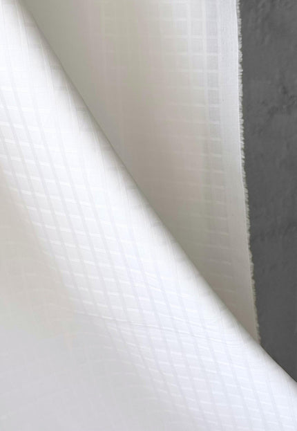 Self-Checkered & Self-Striped Bamboo Fabric, 56" Wide, 150 GSM