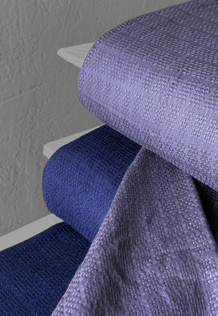 Naturally Dyed Organic Cotton Dobby Fabric, Dotted Textured Weave, 300 GSM, 45” Wide