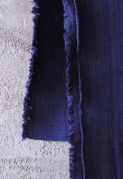 Japanese Indigo Sashiko-Inspired Fabric by the yard, 351 GSM, 56" Wide