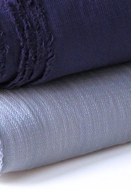Japanese Indigo Sashiko-Inspired Fabric by the yard, 351 GSM, 56" Wide