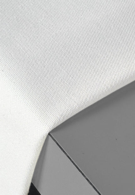 Stone-washed White Organic Cotton Denim Fabric by the yard, 58 inches wide, 271 GSM