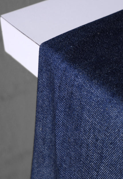 Pure Indigo (washed & softened), 56" Wide, 12.5 oz (≈ 270 GSM)