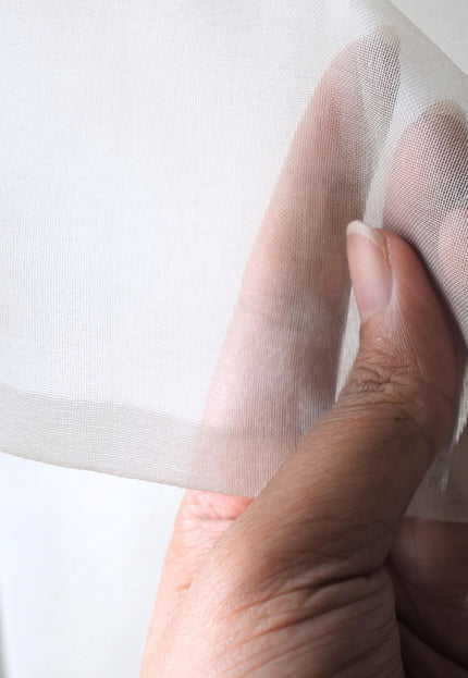 Mulberry Silk Organza Fabric: 44" Wide, 87 GSM
