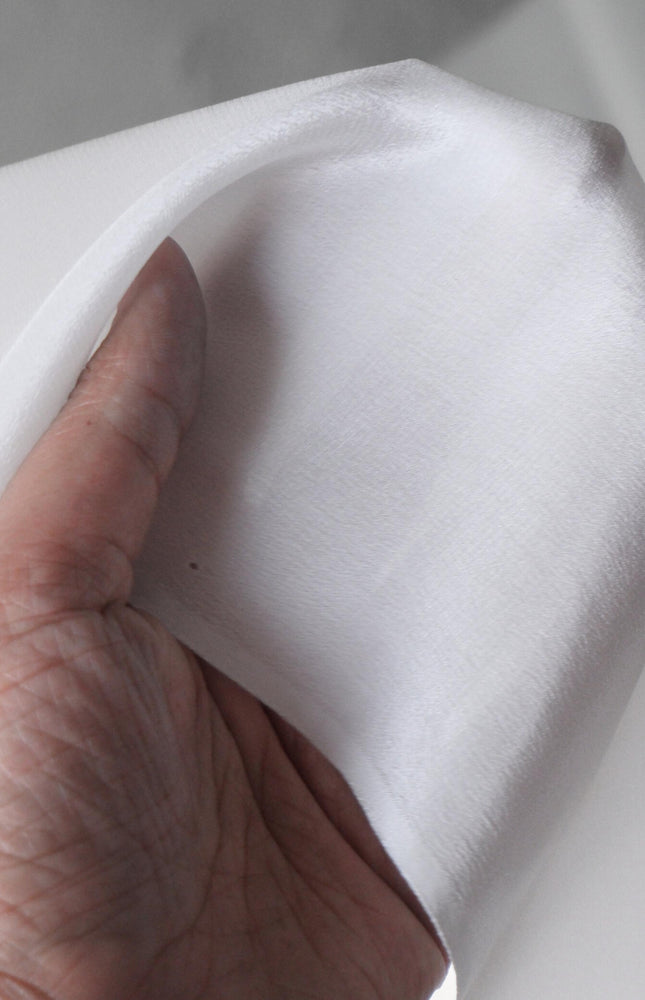 Raw Mulberry Crepe Silk Fabric by the Yard - 19-20 Momme, 44” Wide, 85 GSM