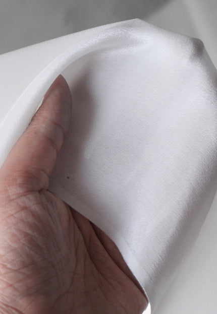 Raw Mulberry Crepe Silk Fabric by the Yard - 19-20 Momme, 44” Wide, 85 GSM