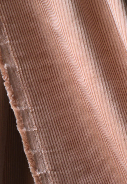 Tan Cotton Corduroy Fabric, 13 Wale, 58" Wide, 350 GSM
