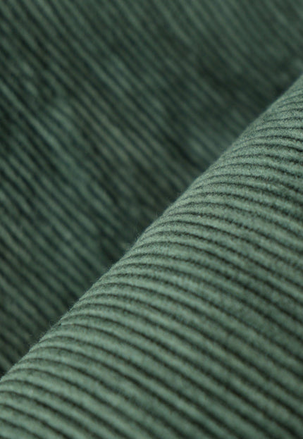 Dark Green Cotton Corduroy Fabric, 13 Wale, 58" Wide, 350 GSM