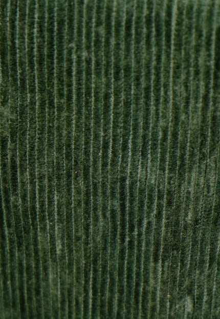 Dark Green Cotton Corduroy Fabric, 13 Wale, 58" Wide, 350 GSM