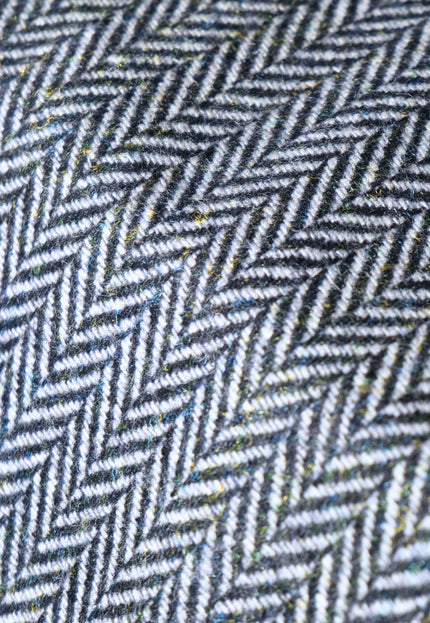 Harris-Style Wool Herringbone Tweed Fabric, 58" Wide, 420 GSM
