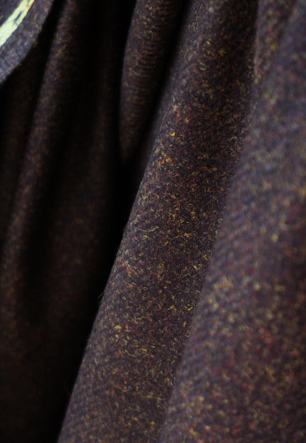 Harris-Style Tweed Wool Fabric, 58" Wide, 420 GSM