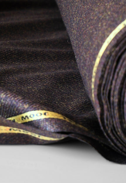 Harris-Style Tweed Wool Fabric, 58" Wide, 420 GSM