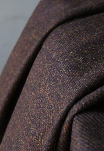 Harris-Style Tweed Wool Fabric, 58" Wide, 420 GSM