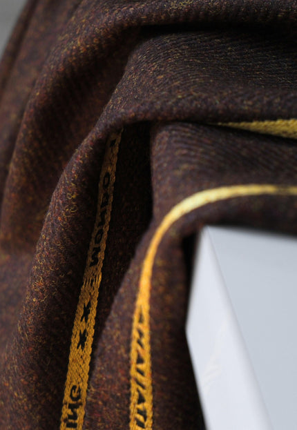 Harris-Style Tweed Wool Fabric, 58" Wide, 420 GSM