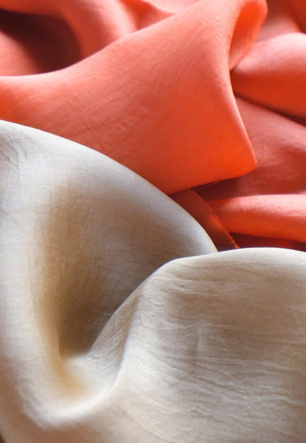 Vegan Bamboo Silk Fabric by the Yard - Smooth Silky Drape, 44” Wide | 135 GSM