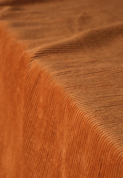 Deep Saffron Cotton Corduroy Fabric, 10 Wale, 58" Wide, 353 GSM