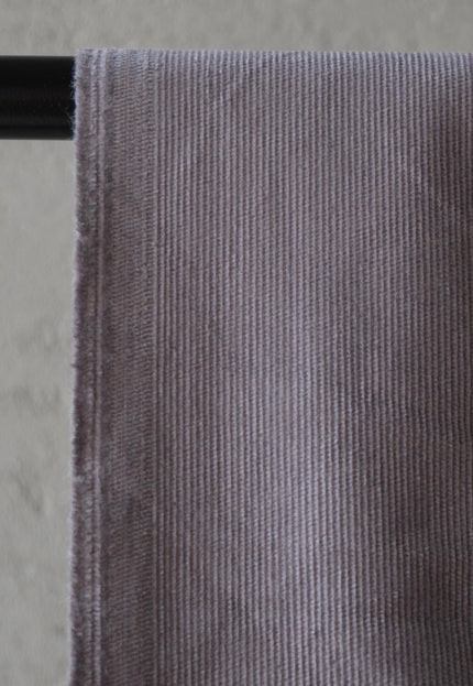 Gray Cotton Corduroy Fabric, 20 Wale, 58" Wide, 240 GSM