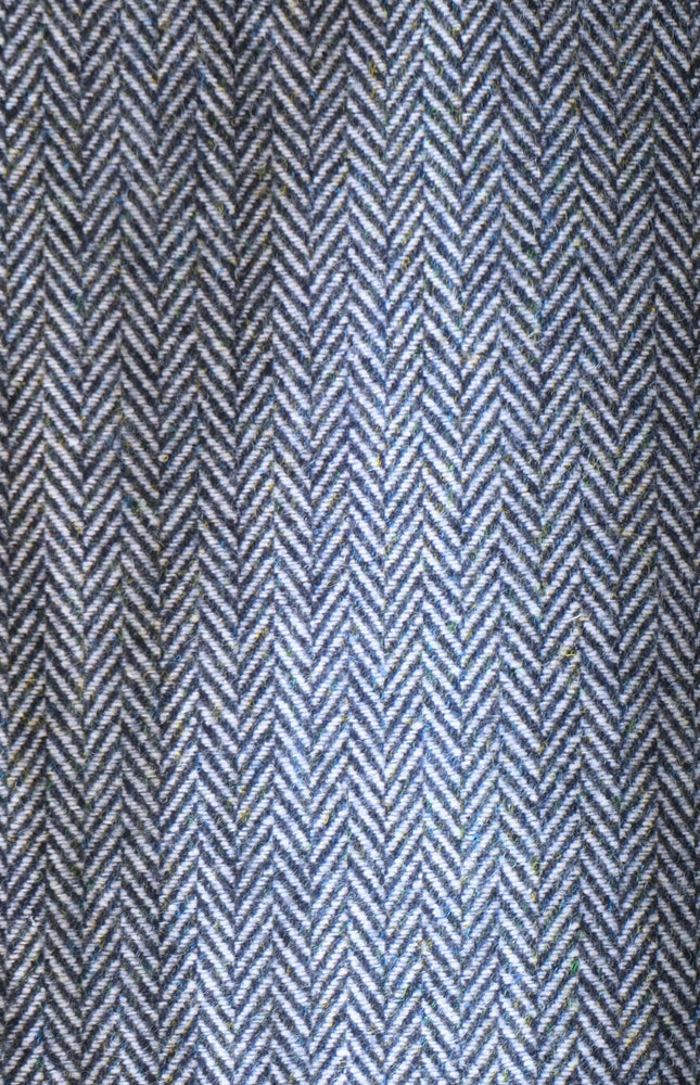 Harris-Style Wool Herringbone Tweed Fabric, 58" Wide, 420 GSM