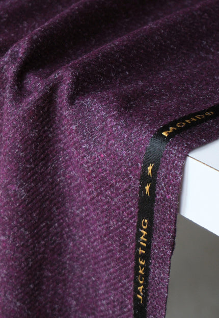 Harris-Style Wool Tweed Fabric, 58" Wide, 420 GSM