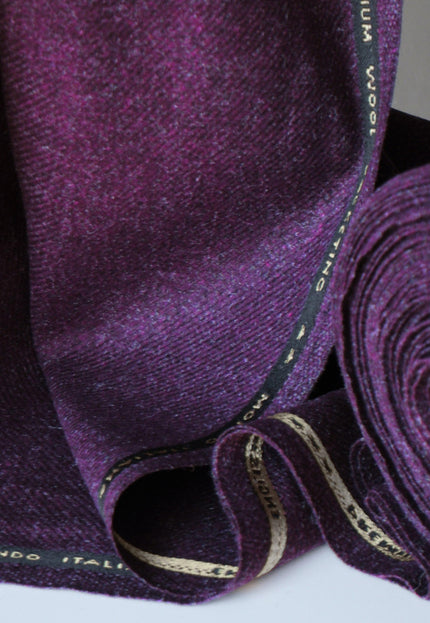 Harris-Style Wool Tweed Fabric, 58" Wide, 420 GSM