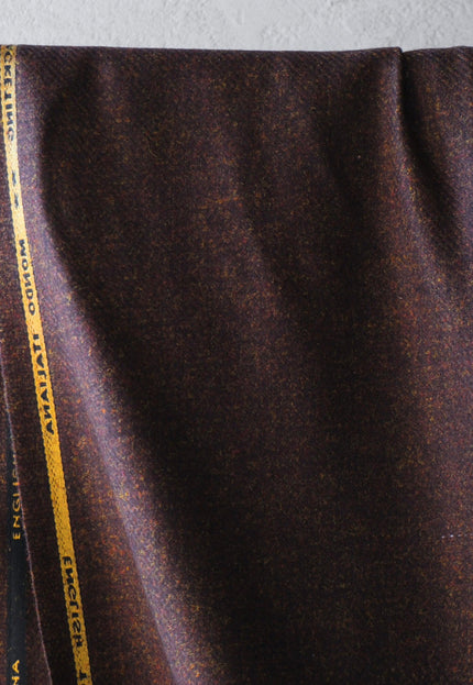 Harris-Style Tweed Wool Fabric, 58" Wide, 420 GSM