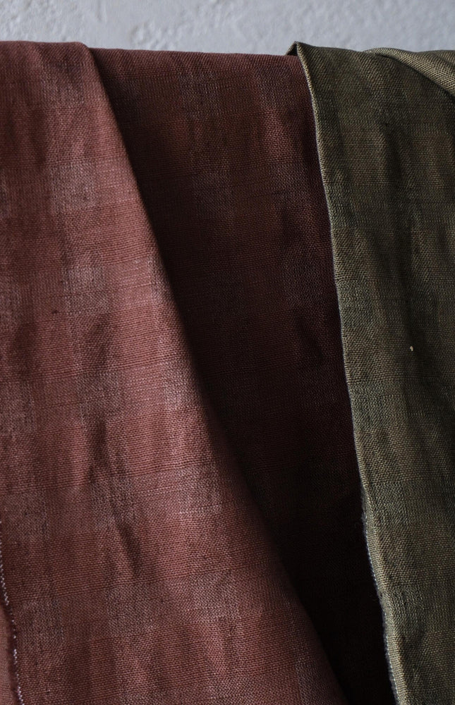 Self-Checkered Hemp Fabric, 58" Wide, 150 GSM