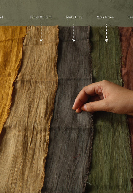 Handwoven Ahimsa Eri Silk Fabric | 44” Wide | 170 GSM