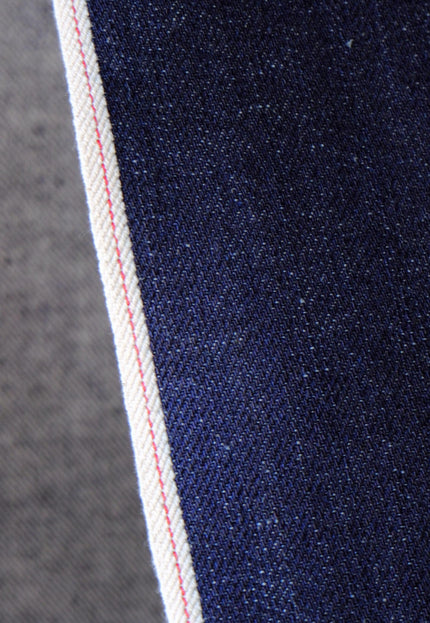 Washed Indigo Selvedge Denim Fabric - 33" Wide, 415 GSM (13 oz)