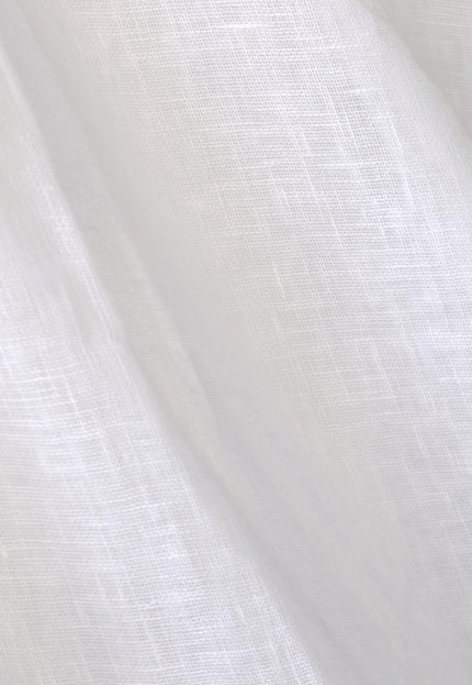 Hemp Sheer Gauze Fabric, White & Natural Gray, 54" Wide, 80 GSM
