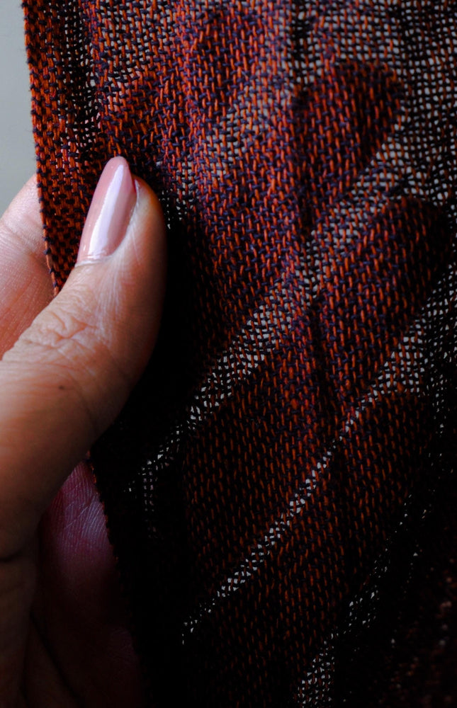 Yarn-Dyed Textured Hemp Crepe, 58” Wide, 96 GSM